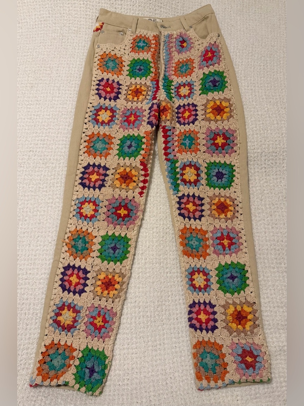We The Free (Free People) Crochet Zuri Mom Jeans Size 25